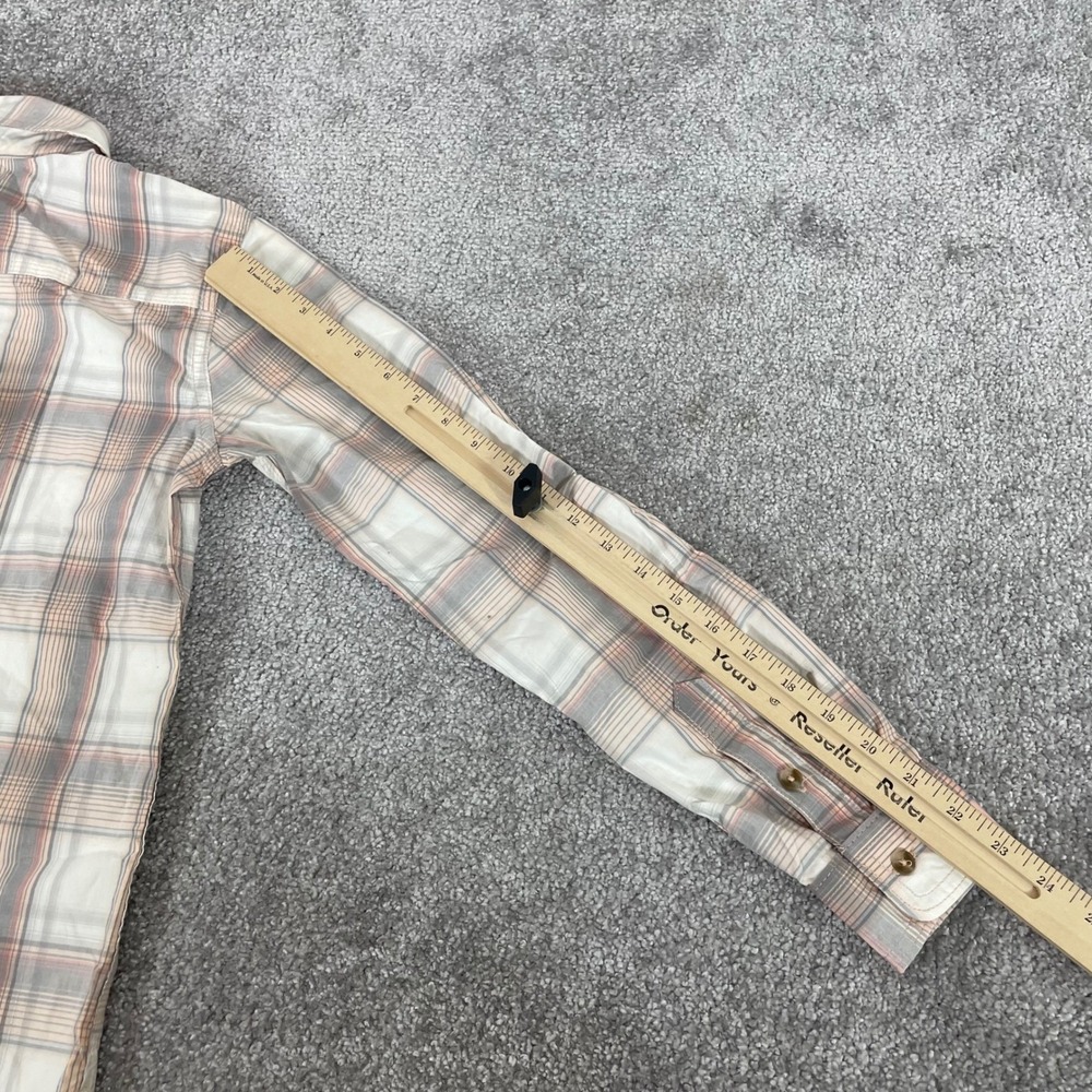 Carhartt Button Down Shirt‎ Womens Extra Small Roll Sleeve Plaid Western - Picture 14 of 16